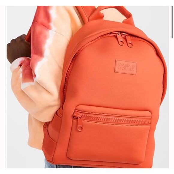 Dagne Dover Dakota Medium Backpack in Goji 15x14 - Picture 1 of 9